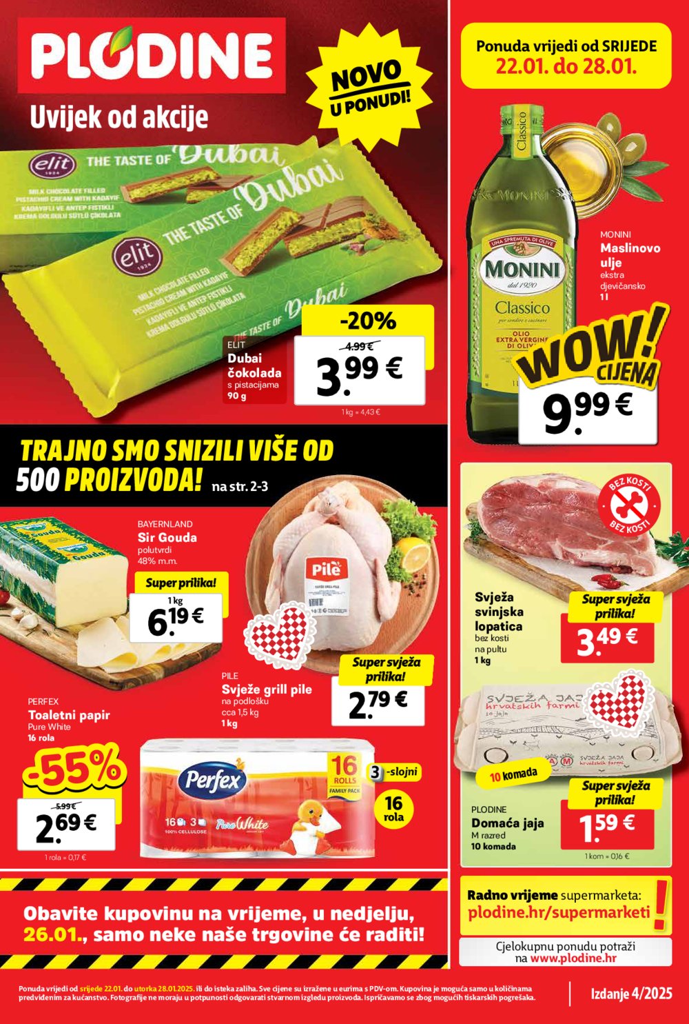 Plodine katalog Akcija 22.01.-28.01.2025.