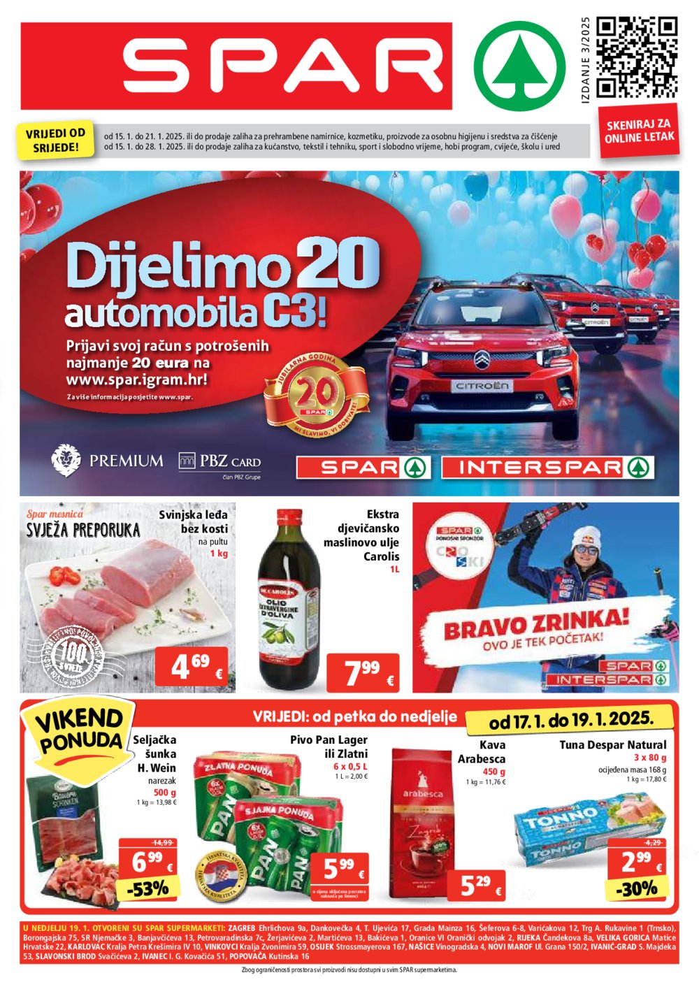 SPAR katalog Akcija 15.01.- 21.01. 2025.