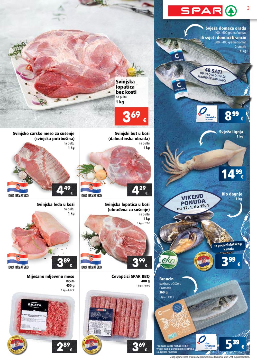 SPAR katalog Akcija 15.01.- 21.01. 2025.