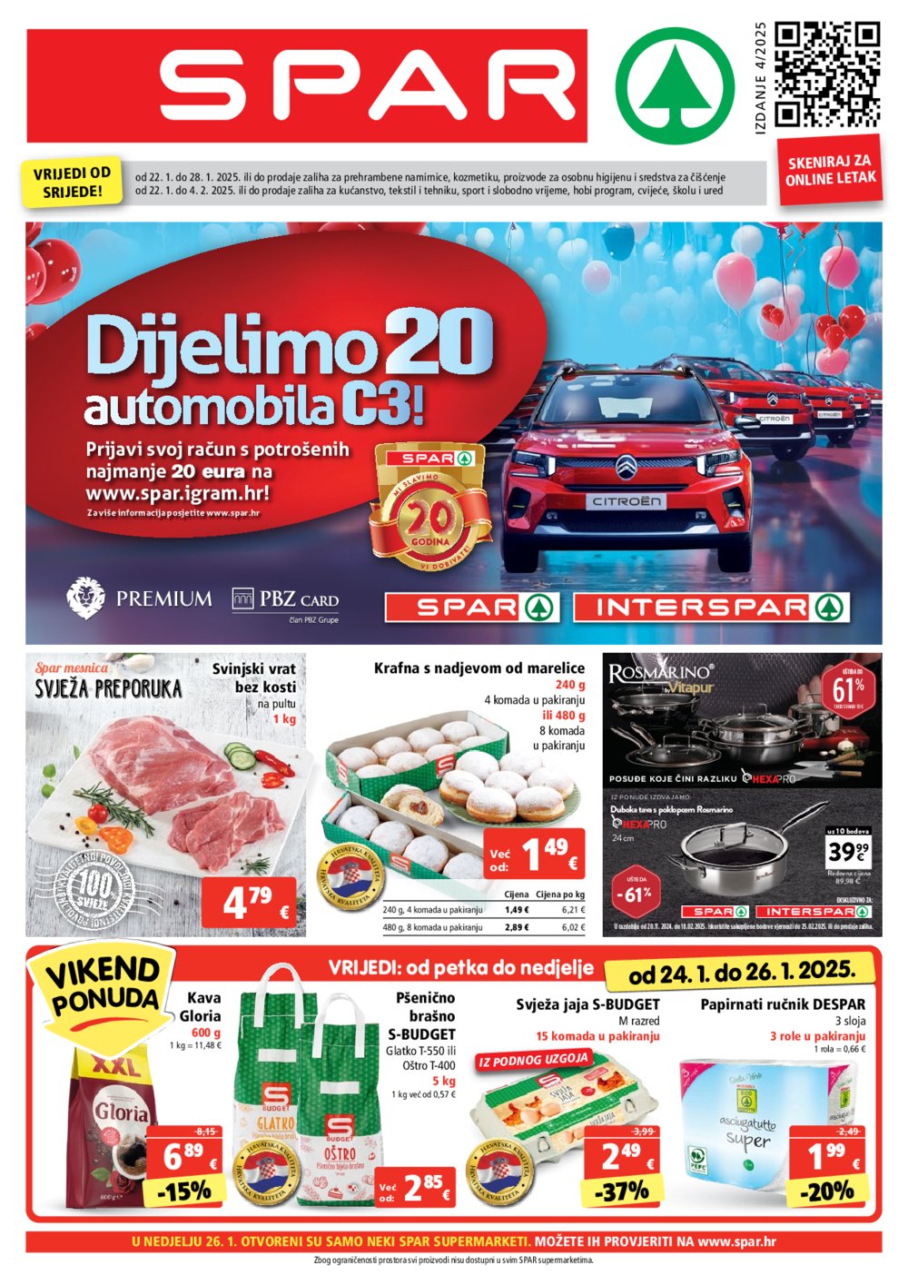 SPAR katalog Akcija 22.01.- 28.01. 2025.