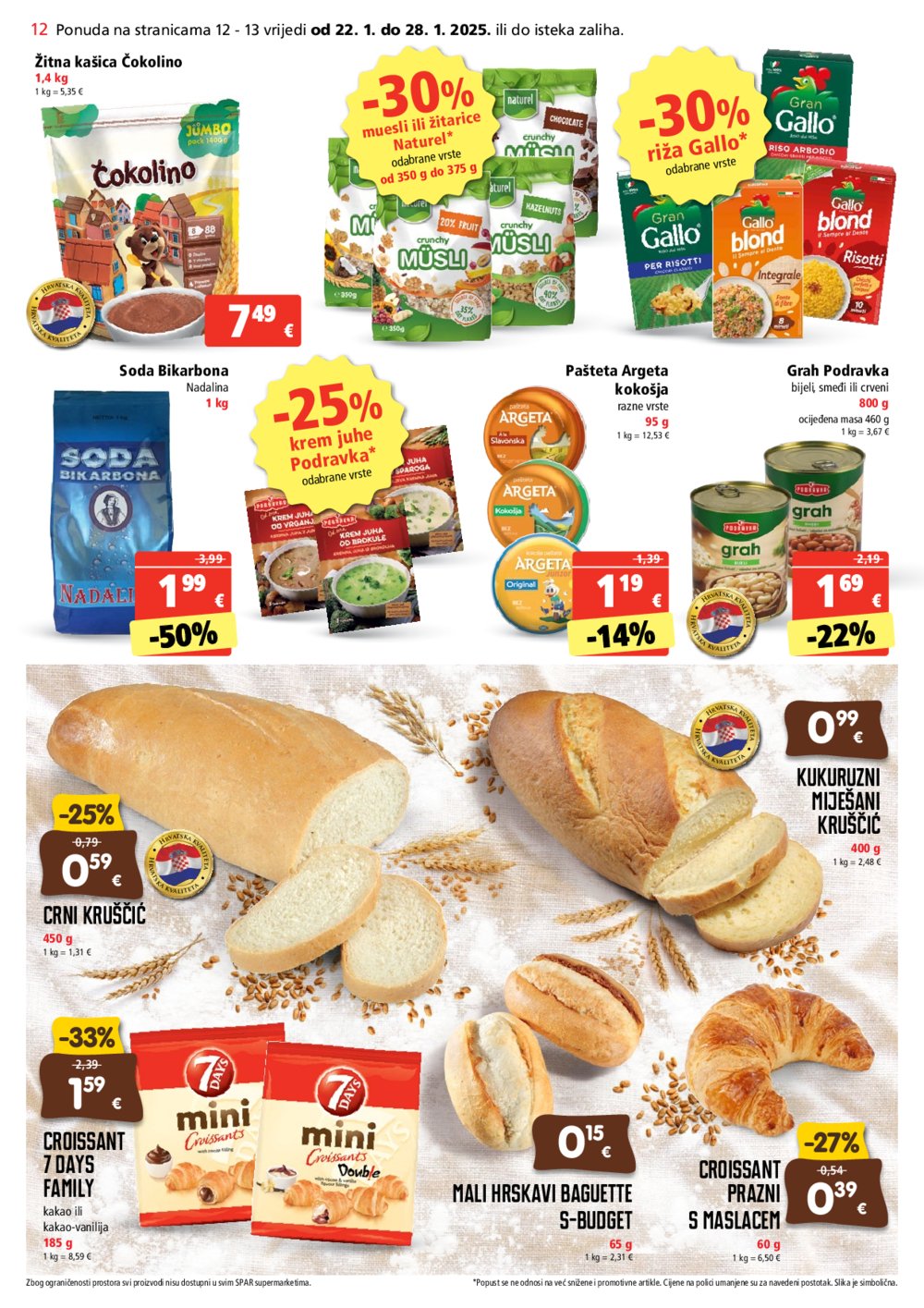 SPAR katalog Akcija 22.01.- 28.01. 2025.