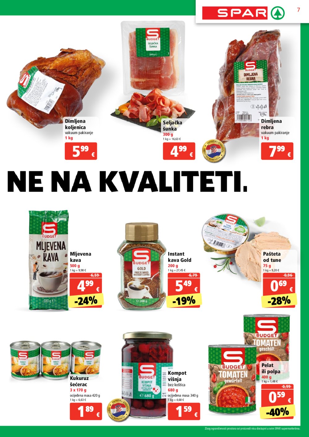 SPAR katalog Akcija 22.01.- 28.01. 2025.