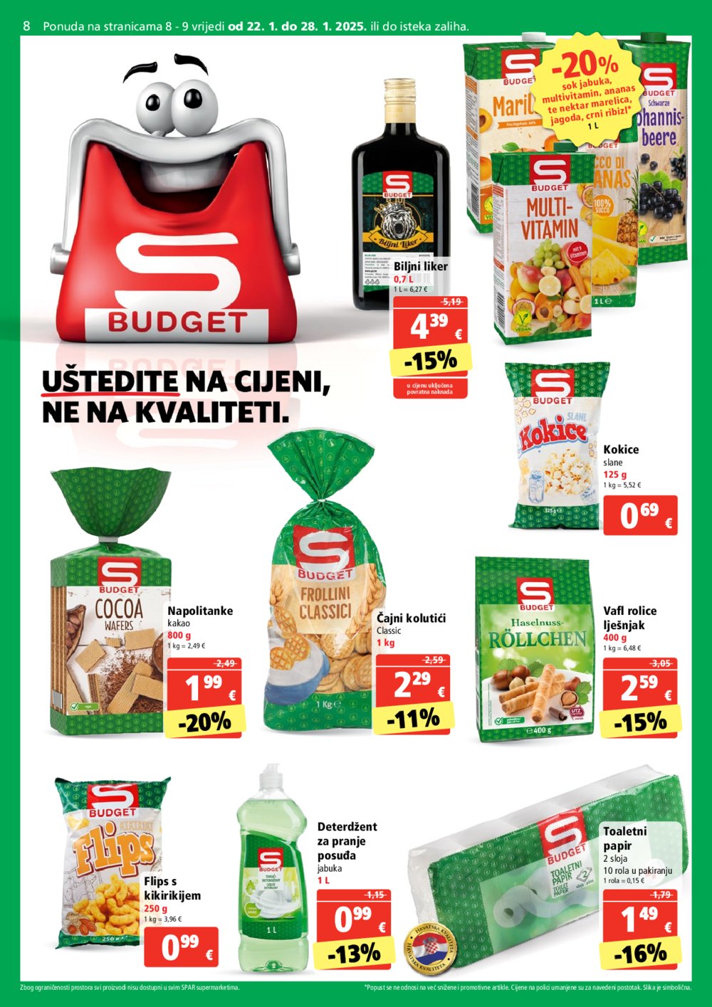 SPAR katalog Akcija 22.01.- 28.01. 2025.