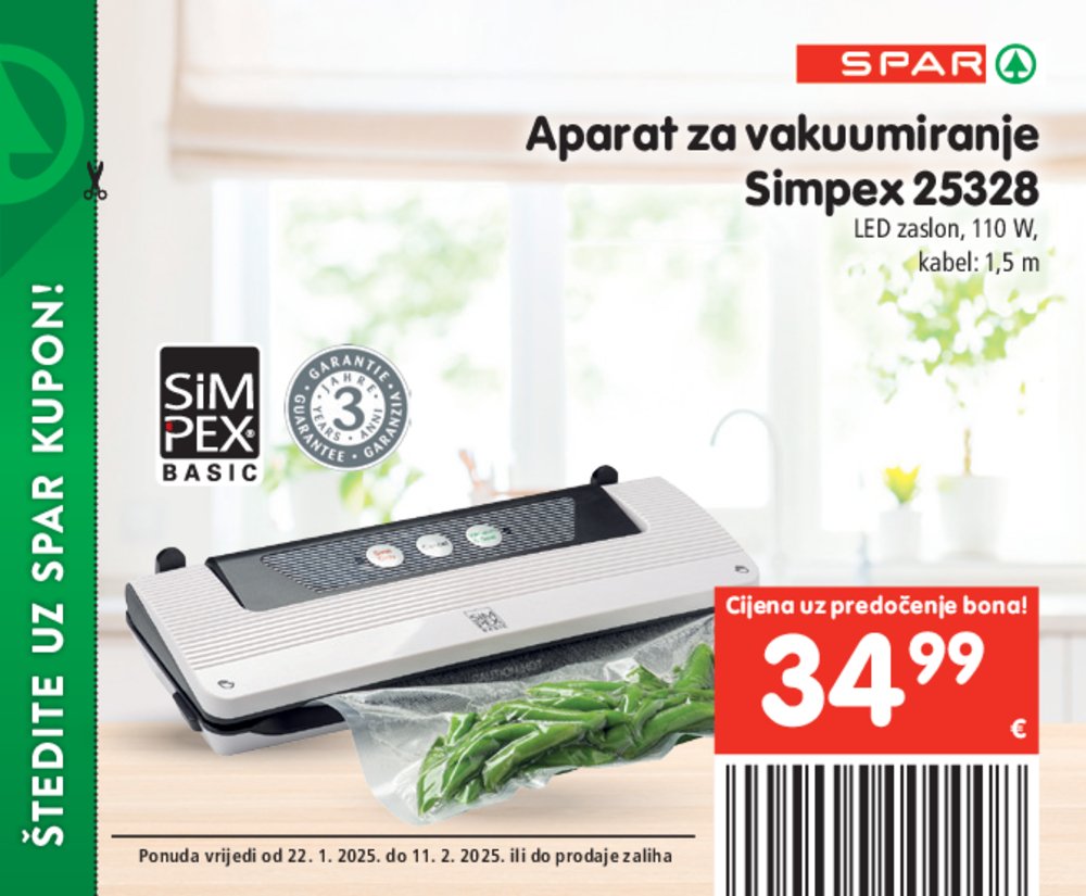 SPAR katalog bonova 22.01.-11.02.2025.