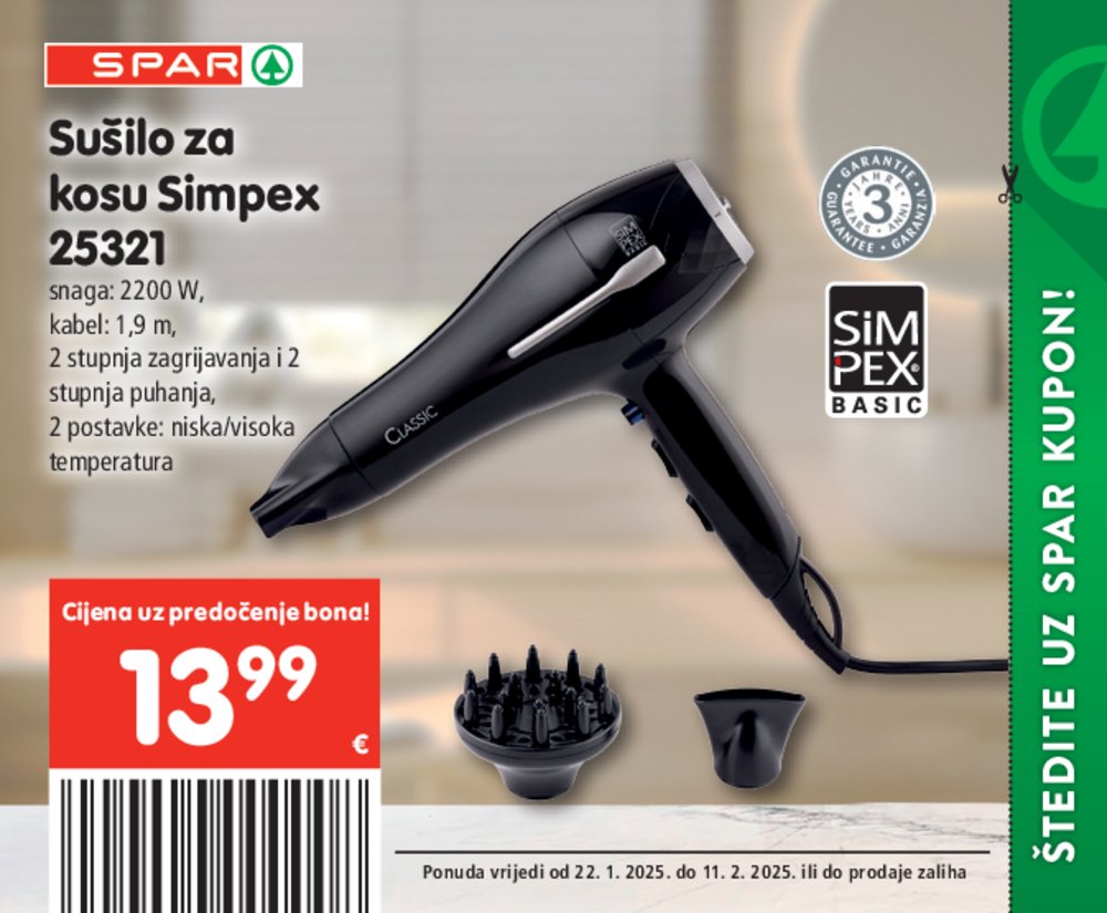 SPAR katalog bonova 22.01.-11.02.2025.