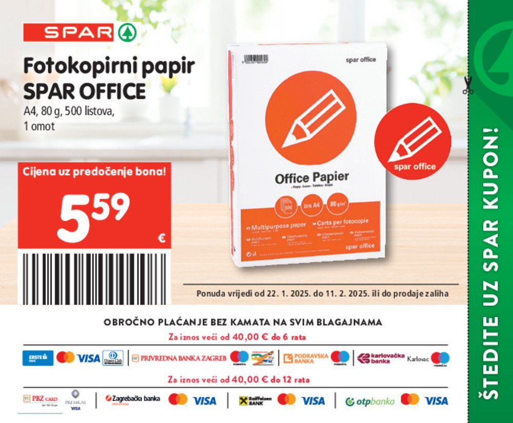 SPAR katalog bonova 22.01.-11.02.2025.