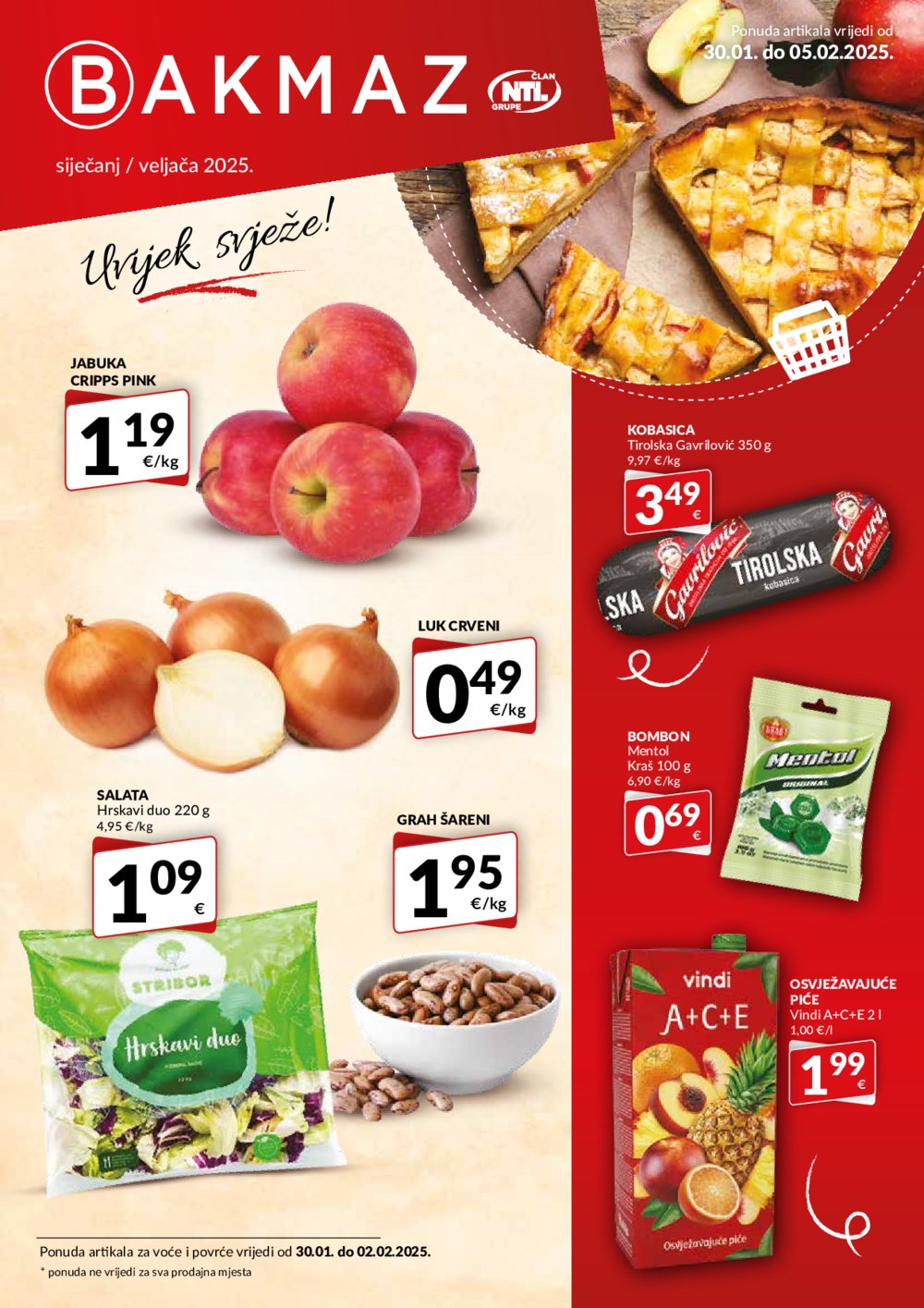 Bakmaz katalog Akcija 30.01.-05.02.2025.