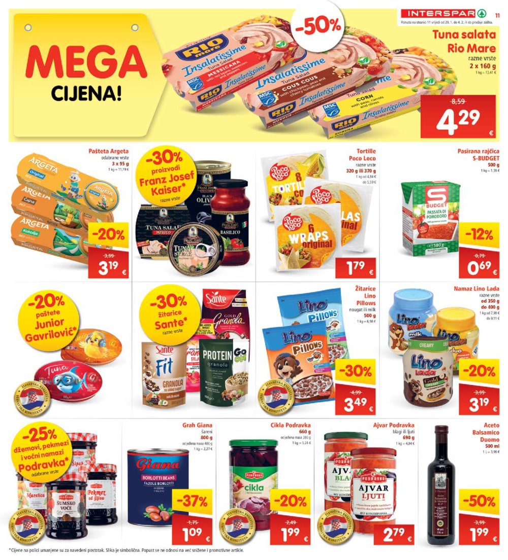 INTERSPAR katalog Akcija 29.01.-04.02.2025.