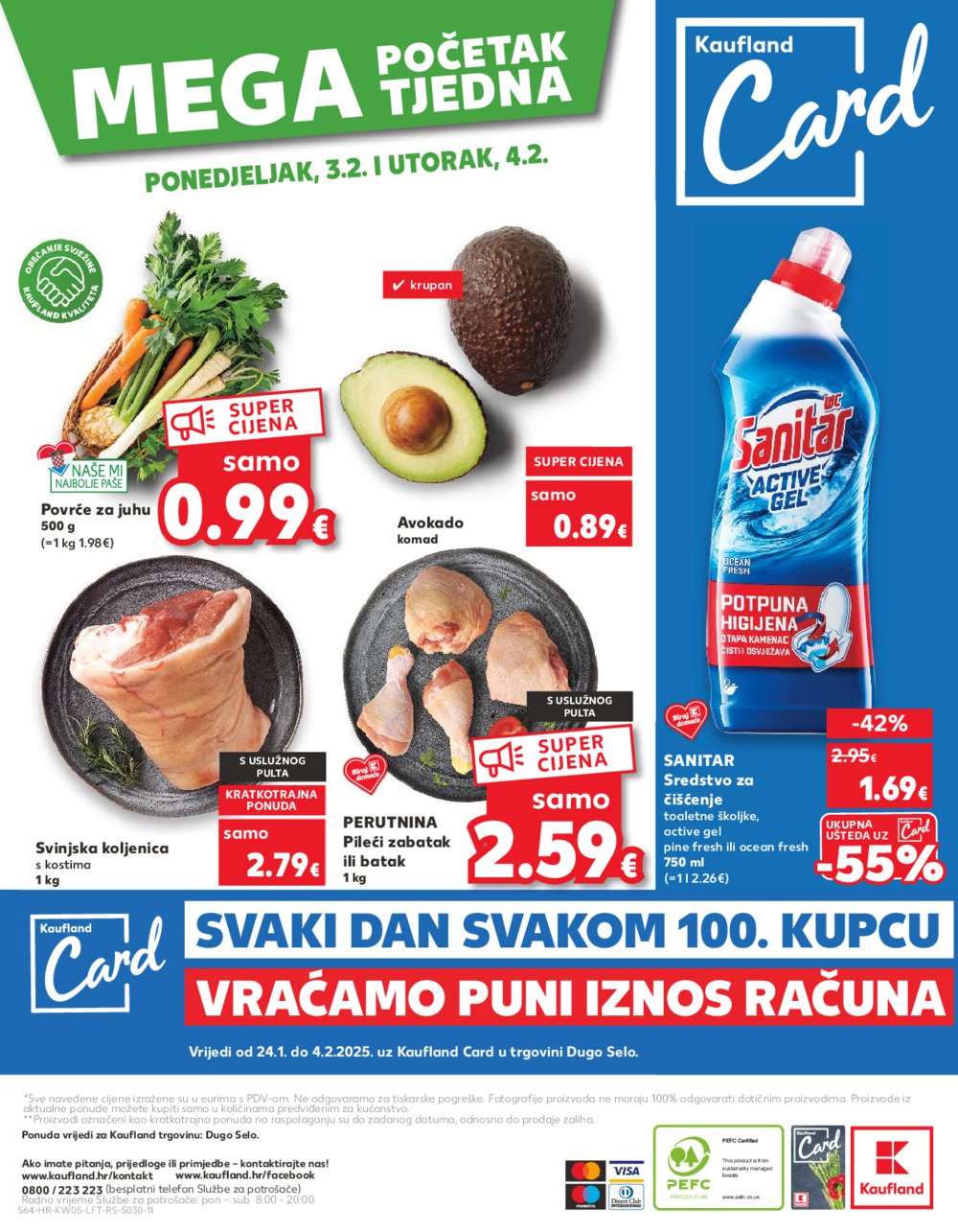 Kaufland katalog Akcija 29.01.-04.02.2025. Dugo selo