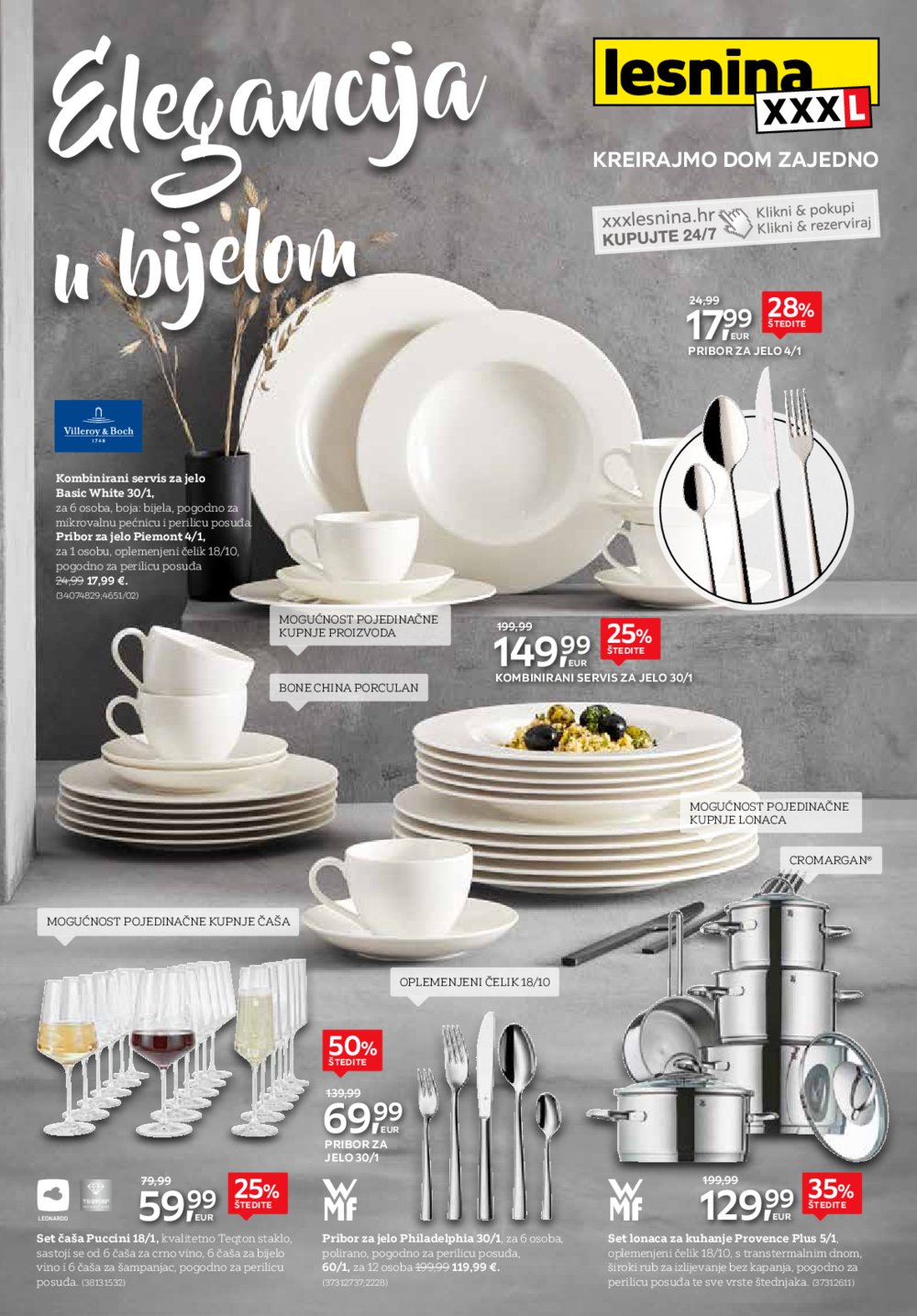 Lesnina katalog Elegancija u bijelom 28.01.-20.02.2025.