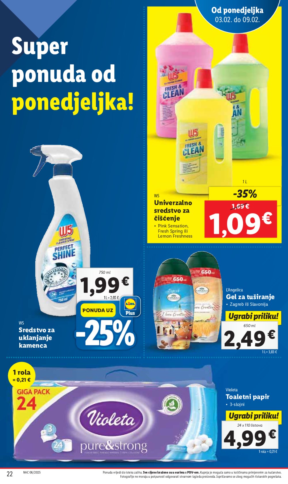 Lidl katalog Super ponuda od ponedjeljka 03.02.-09.02.2025.