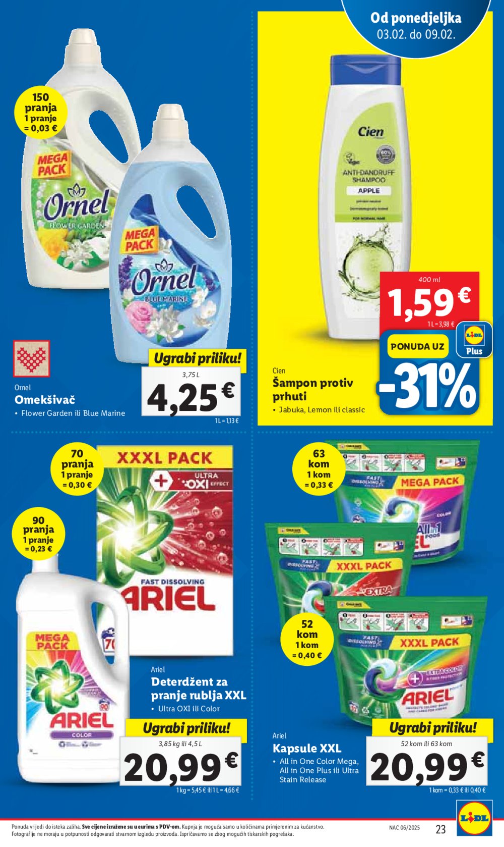 Lidl katalog Super ponuda od ponedjeljka 03.02.-09.02.2025.