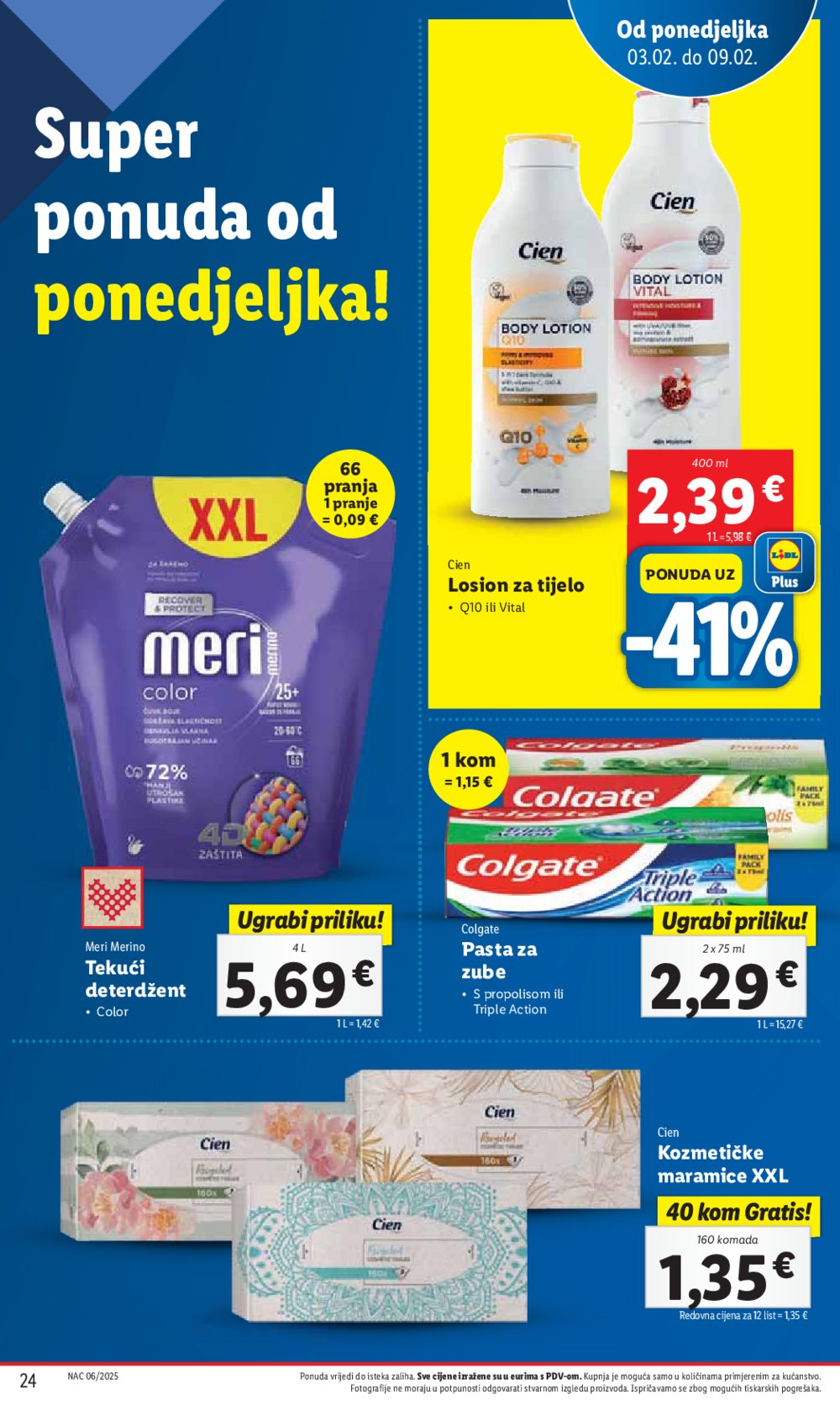 Lidl katalog Super ponuda od ponedjeljka 03.02.-09.02.2025.