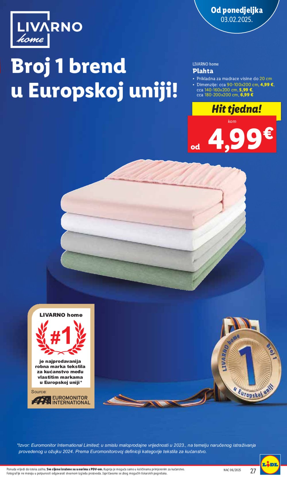 Lidl katalog Super ponuda od ponedjeljka 03.02.-09.02.2025.