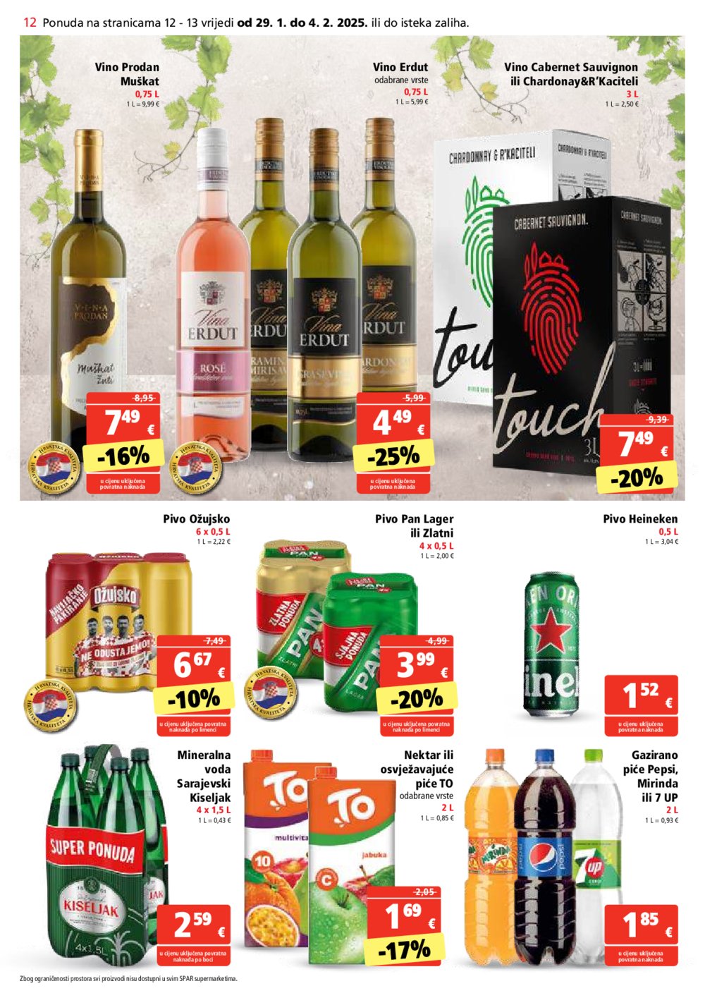 SPAR katalog Akcija 29.01.-04.02.2025.