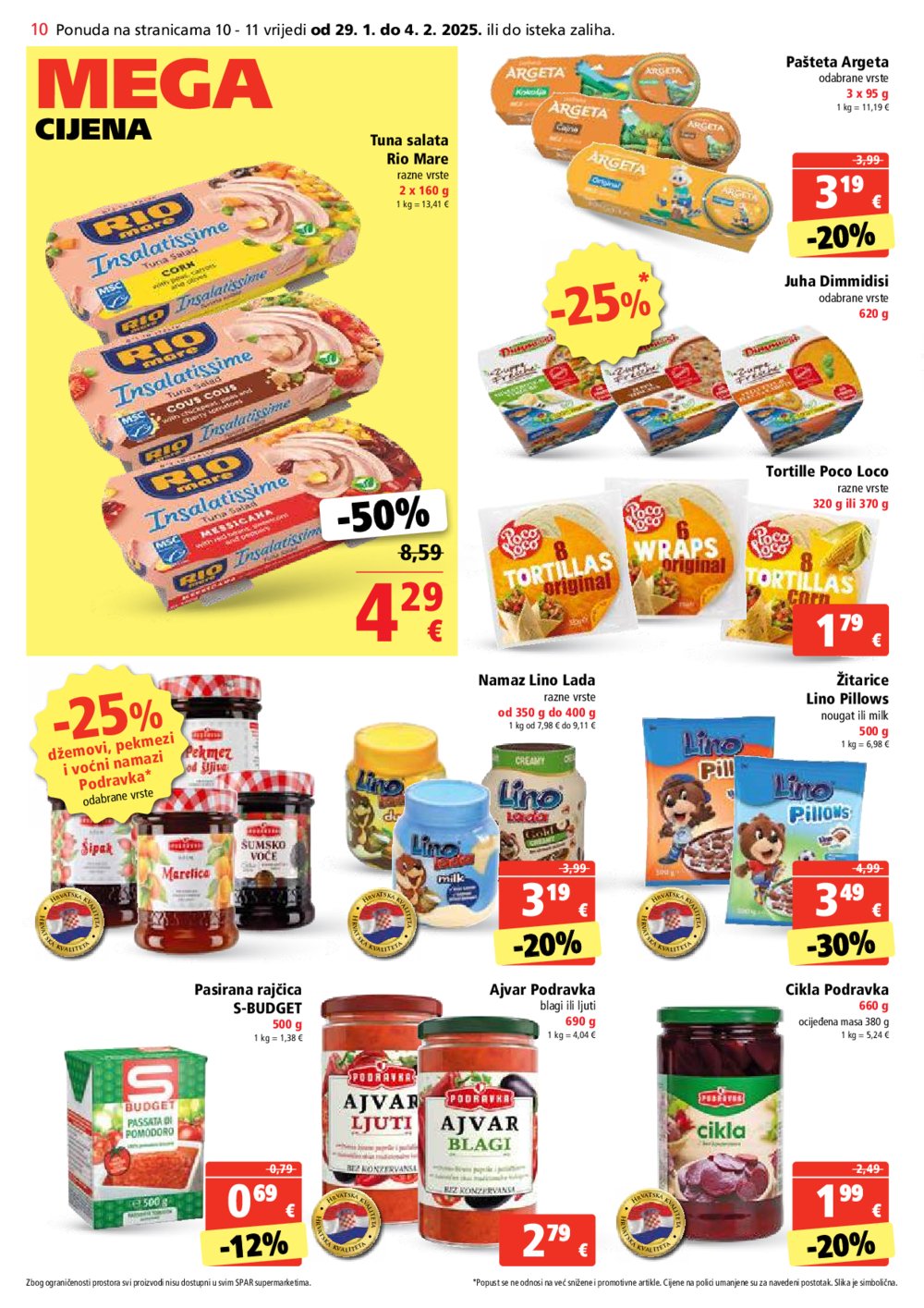 SPAR katalog Akcija 29.01.-04.02.2025.