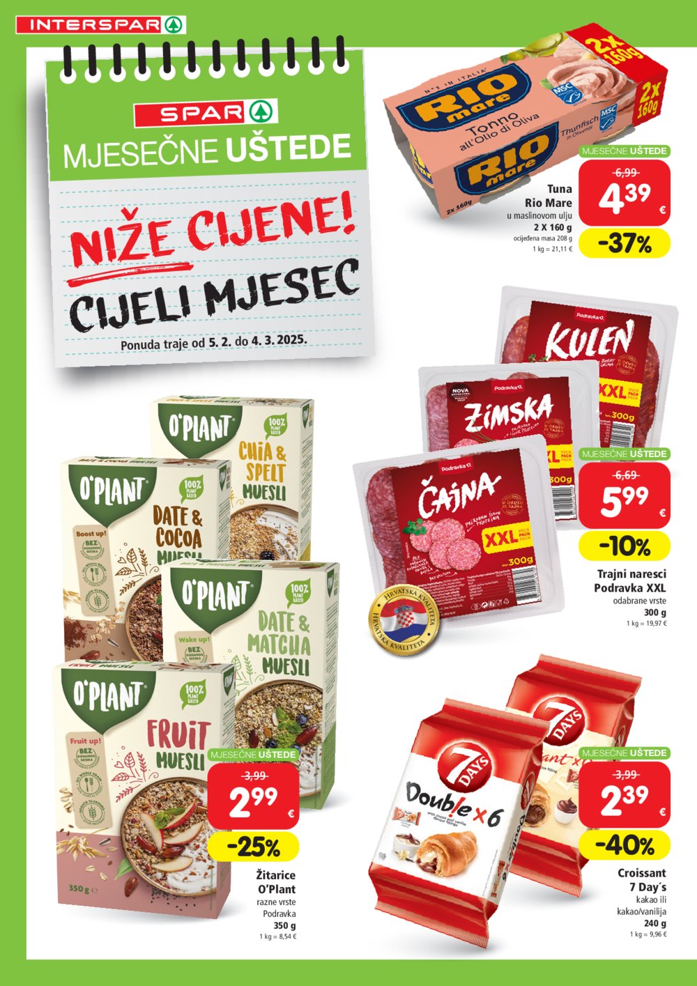 INTERSPAR letak Uštede 05.02.-04.03.2025.