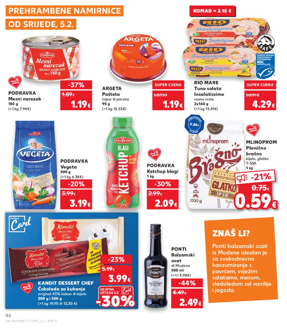 Kaufland katalog Akcija 05.02.-11.02.2025.. Odabrane poslovnice