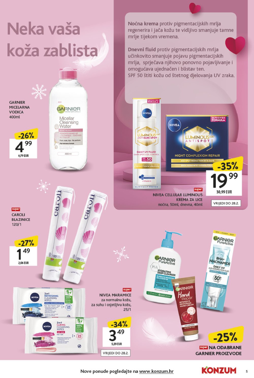 Konzum katalog ljepota i njega 03.02.-16.02.2025.