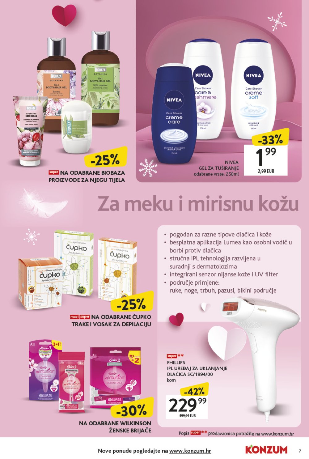 Konzum katalog ljepota i njega 03.02.-16.02.2025.