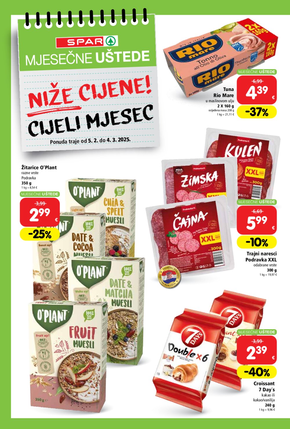 SPAR letak Uštede 05.02.-04.03.2025.