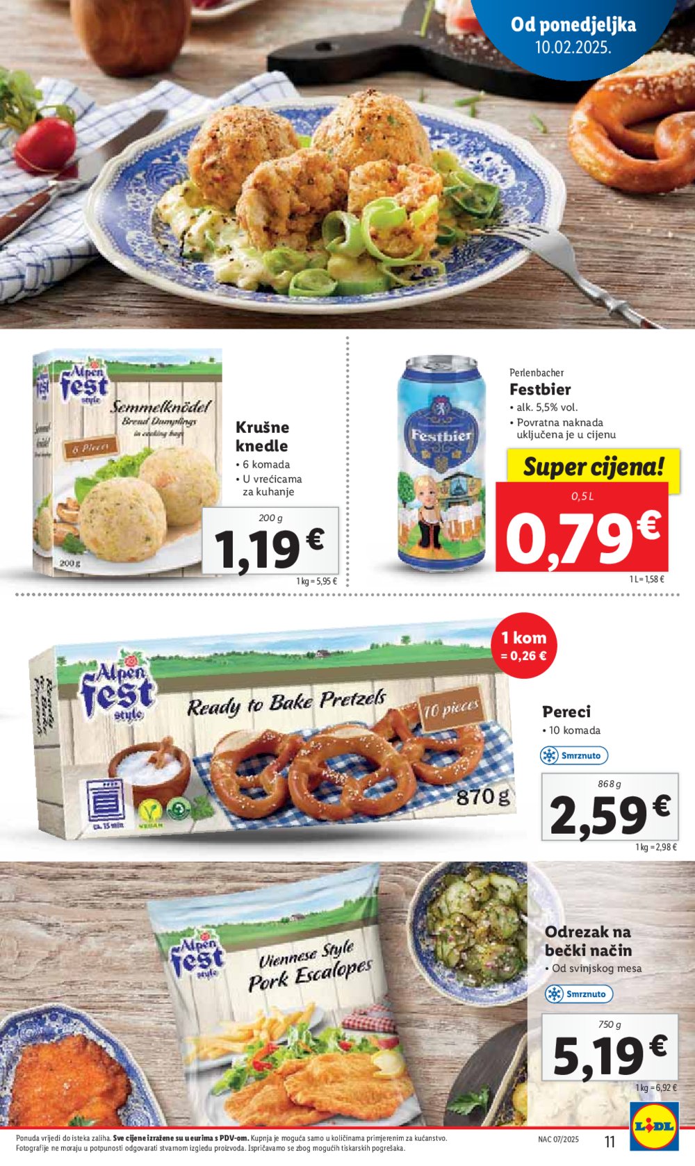 Lidl katalog Super ponuda od ponedjeljka 10.02.-16.02.2025.