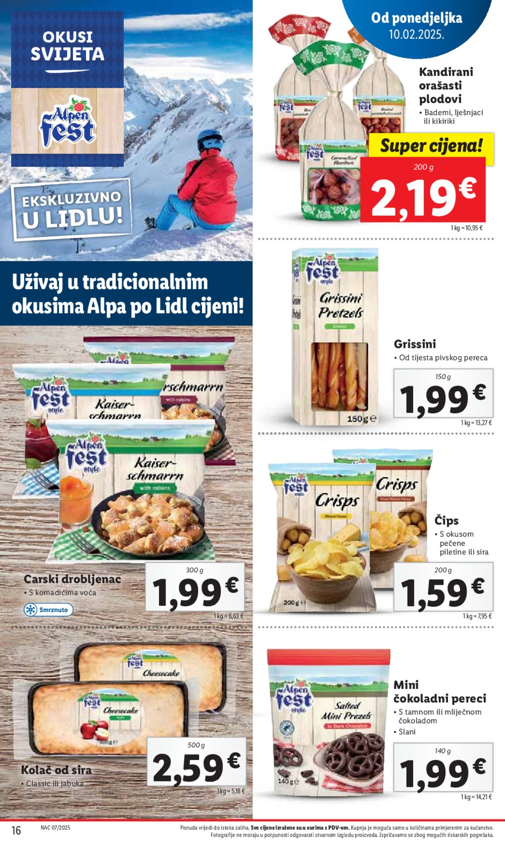 Lidl katalog Super ponuda od ponedjeljka 10.02.-16.02.2025.