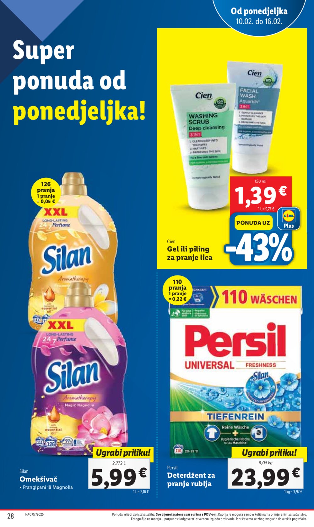 Lidl katalog Super ponuda od ponedjeljka 10.02.-16.02.2025.