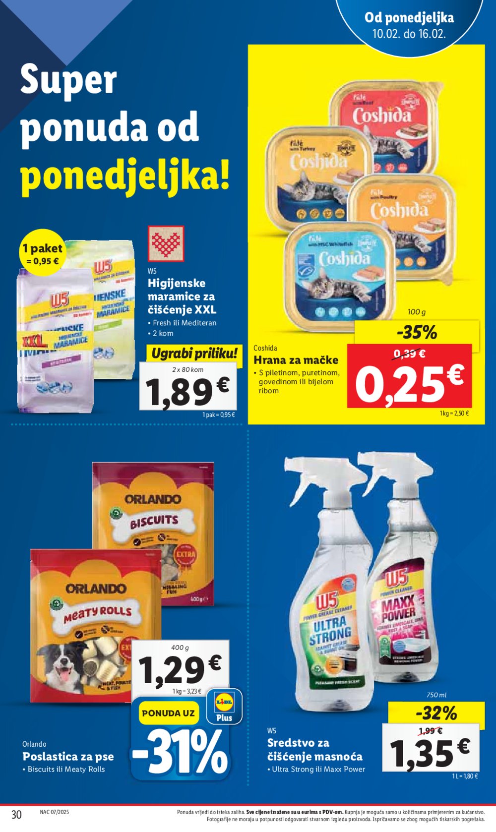 Lidl katalog Super ponuda od ponedjeljka 10.02.-16.02.2025.