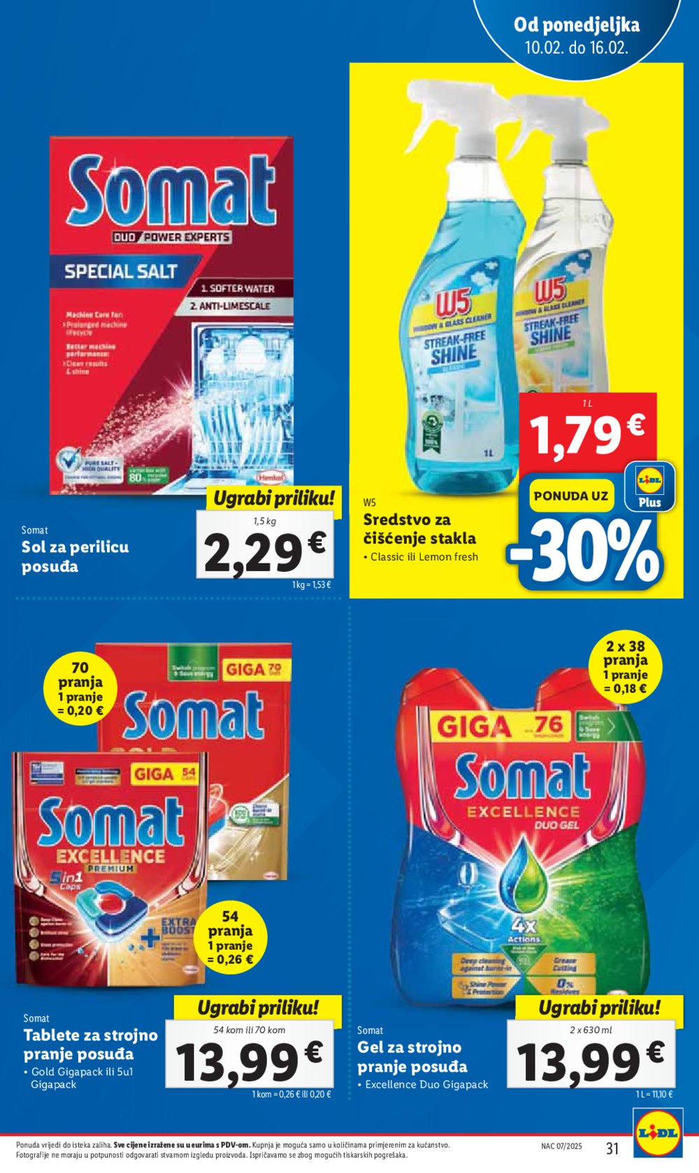 Lidl katalog Super ponuda od ponedjeljka 10.02.-16.02.2025.