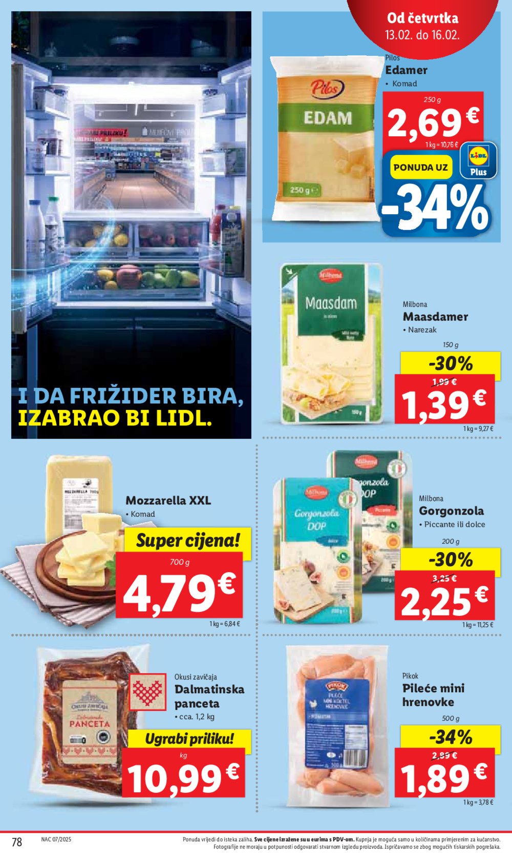 Lidl katalog Super ponuda od ponedjeljka 10.02.-16.02.2025.