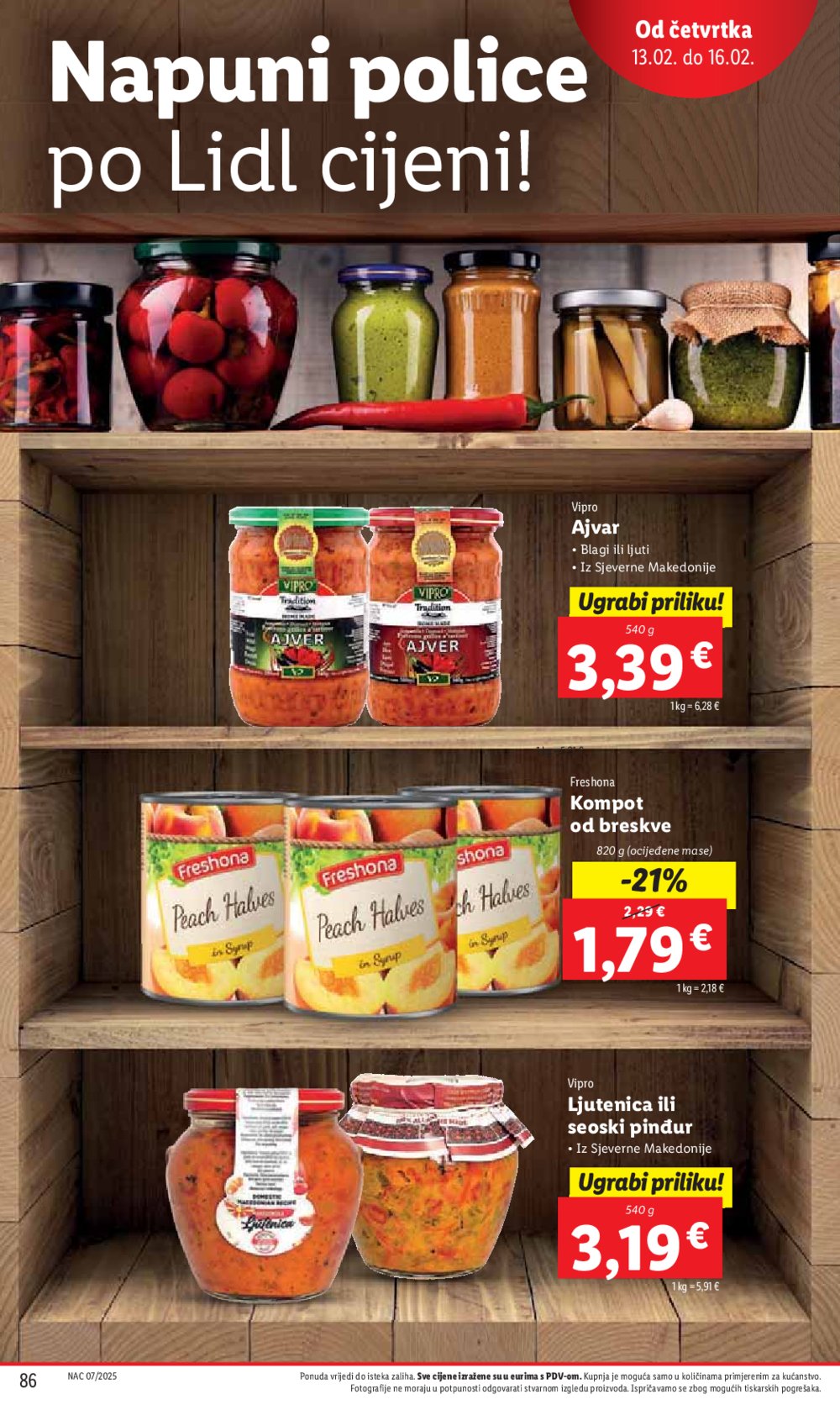 Lidl katalog Super ponuda od ponedjeljka 10.02.-16.02.2025.