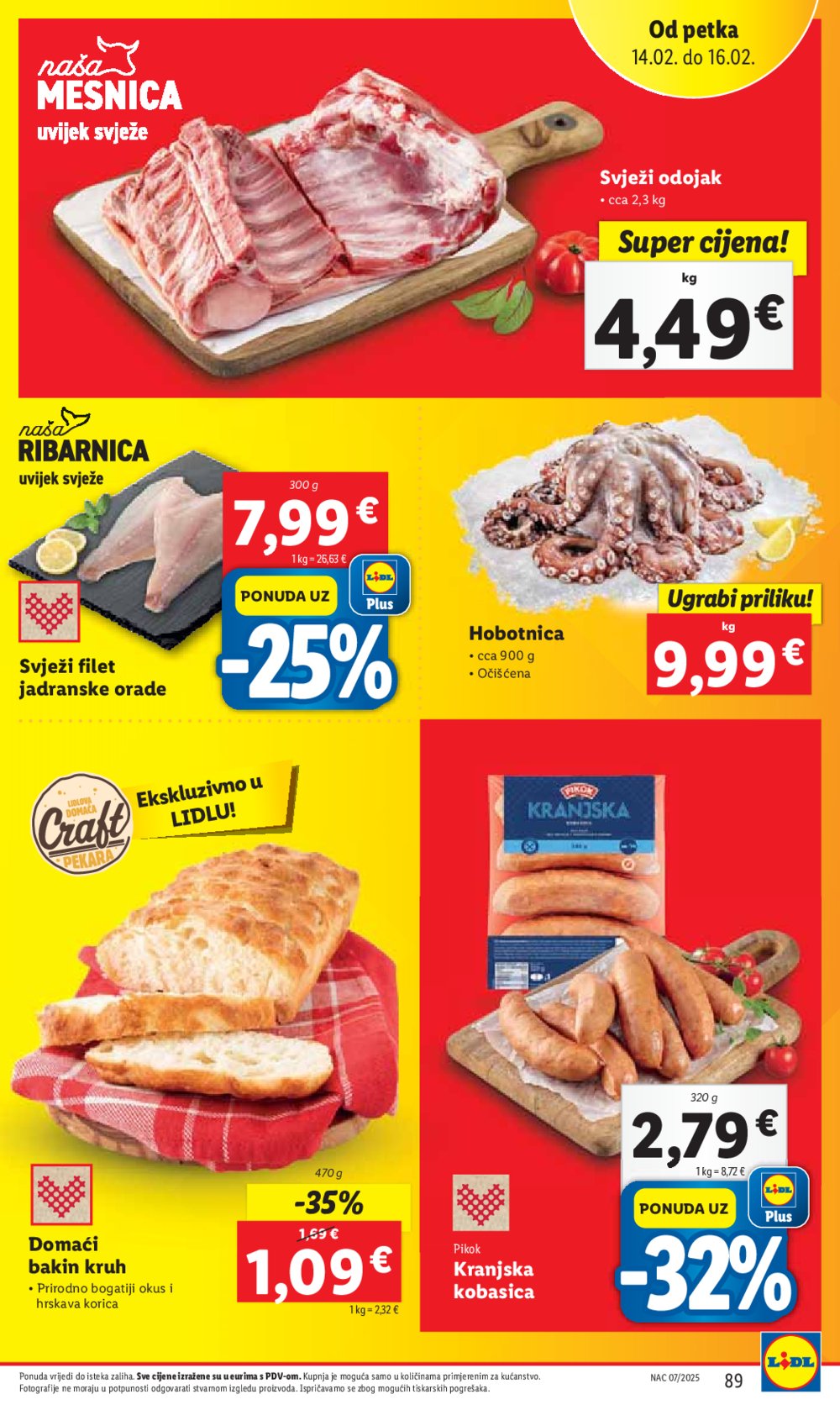 Lidl katalog Super ponuda od ponedjeljka 10.02.-16.02.2025.