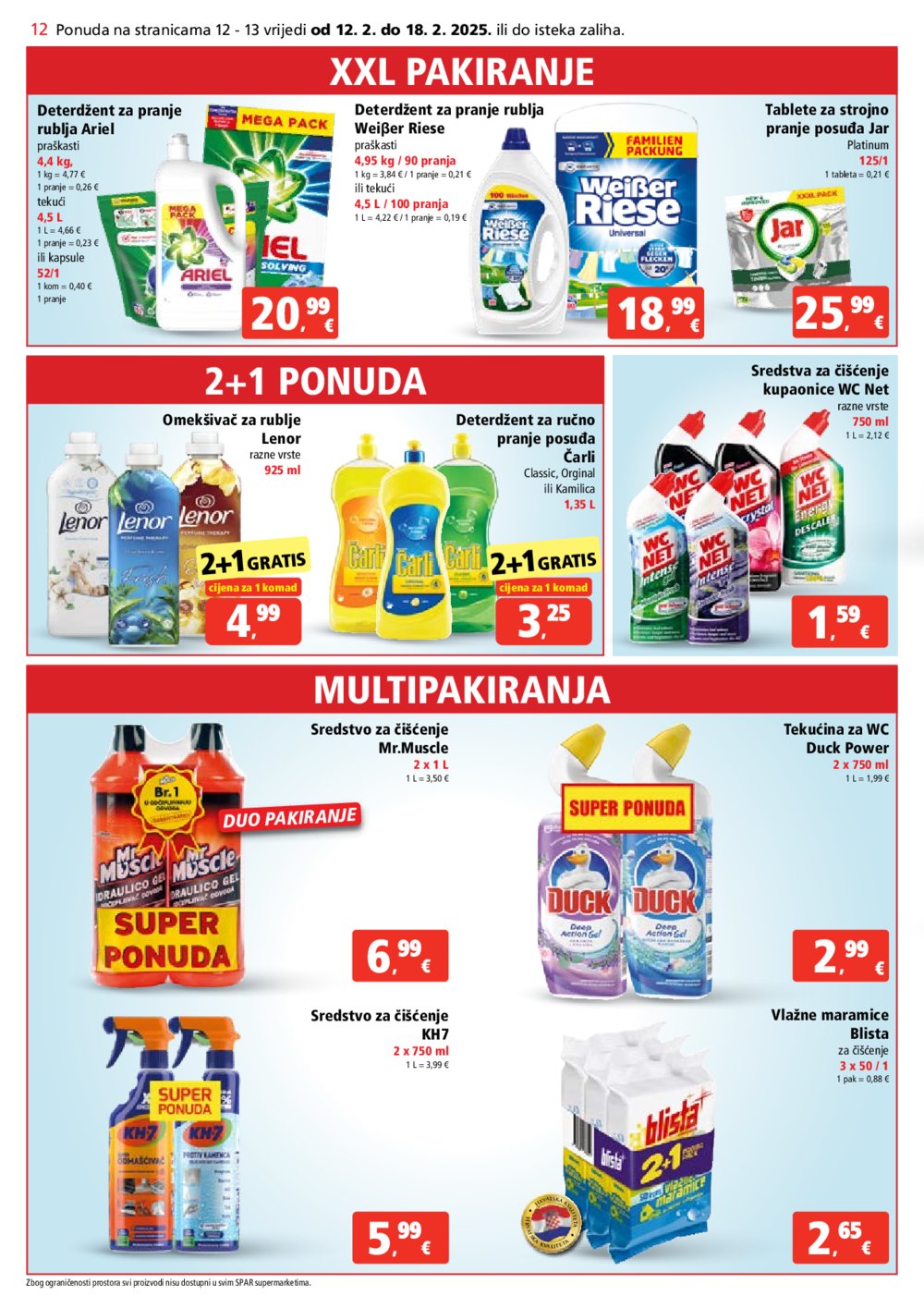 SPAR katalog Akcija 12.02.-18.02.2025.