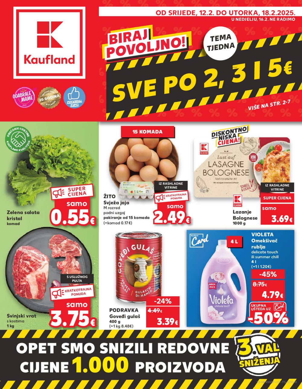 Kaufland katalog Akcija 12.02.-18.02.2025. Odabrane poslovnice