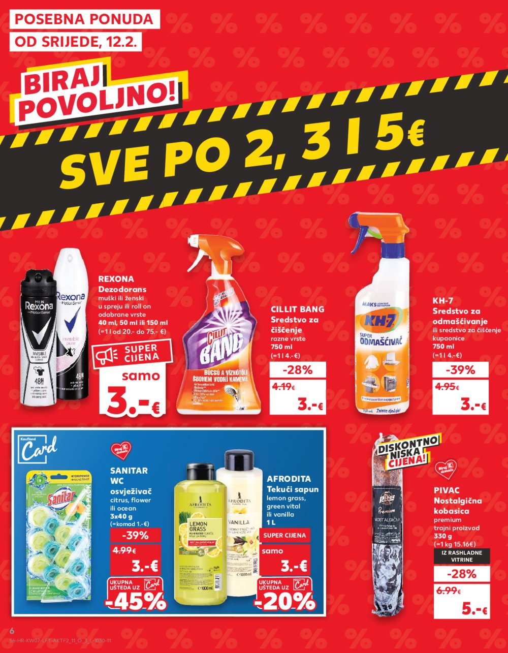 Kaufland katalog Akcija 12.02.-18.02.2025. Odabrane poslovnice