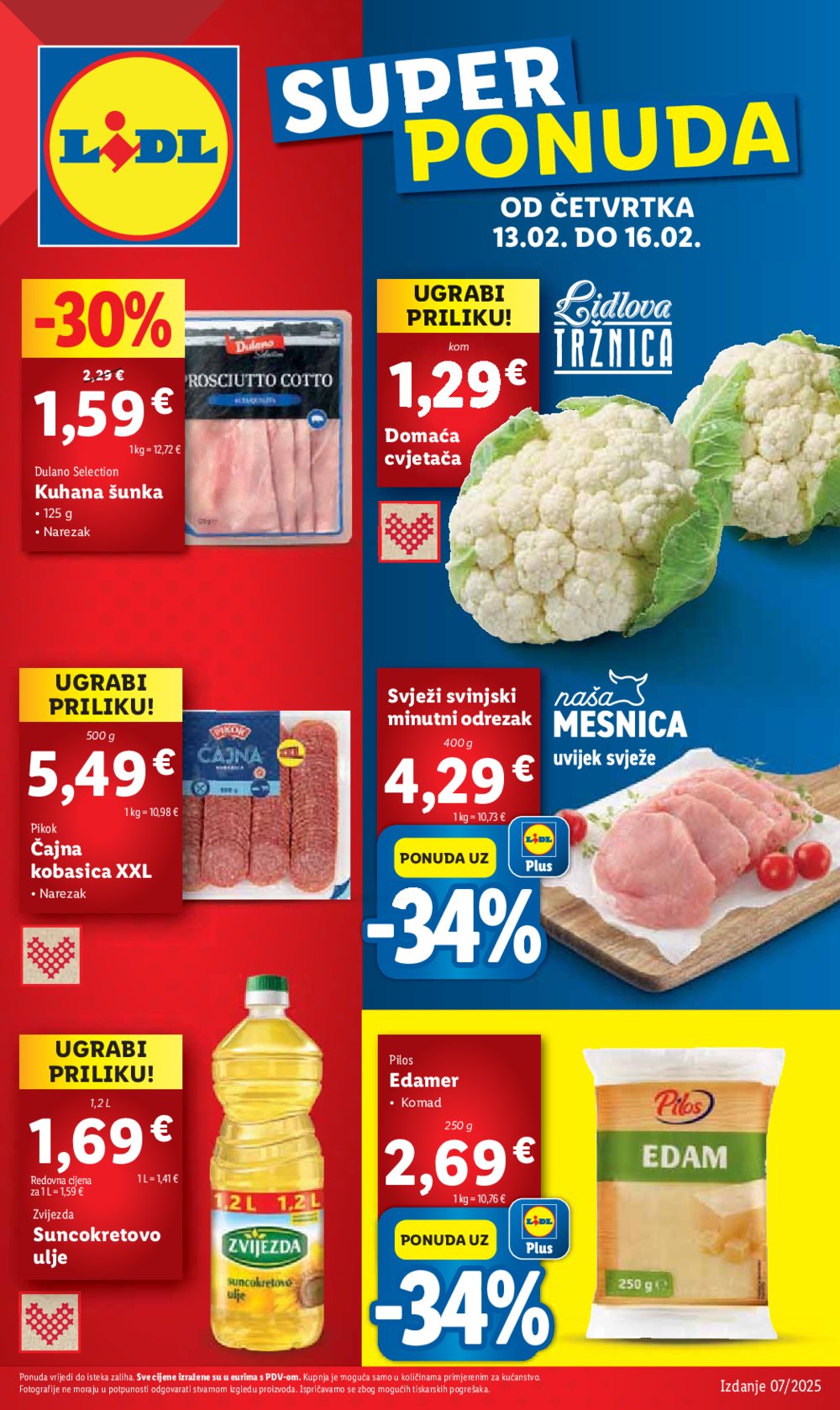 Lidl katalog Super ponuda od četvrtka 13.02.-16.02.2025.