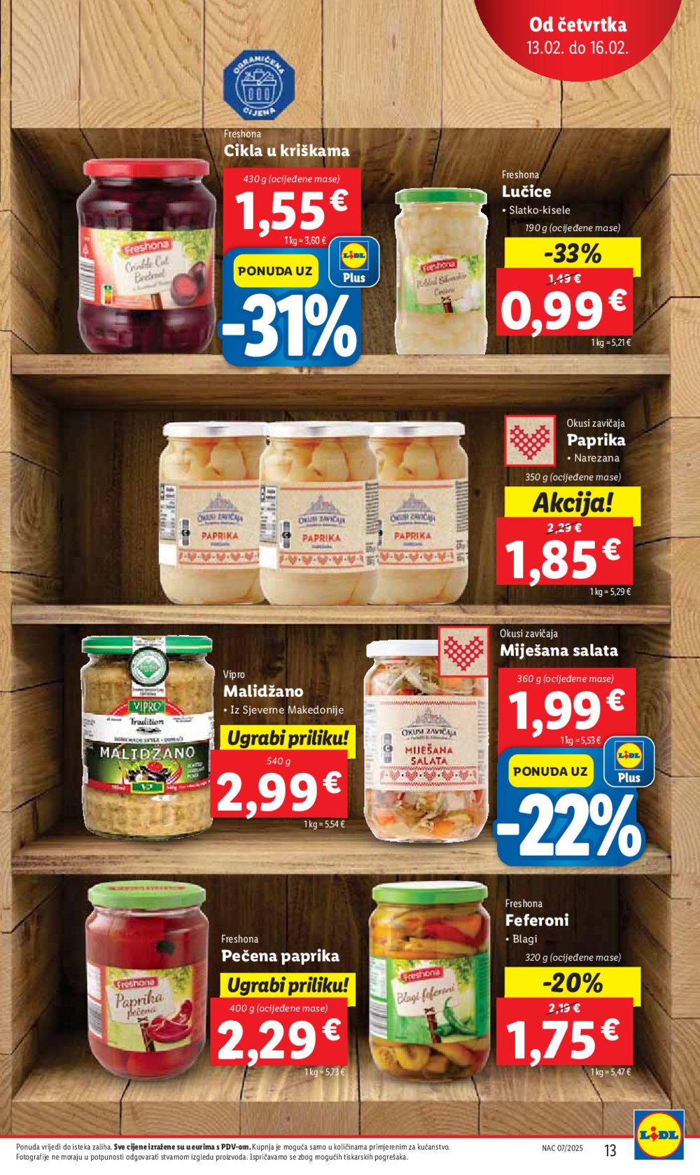 Lidl katalog Super ponuda od četvrtka 13.02.-16.02.2025.