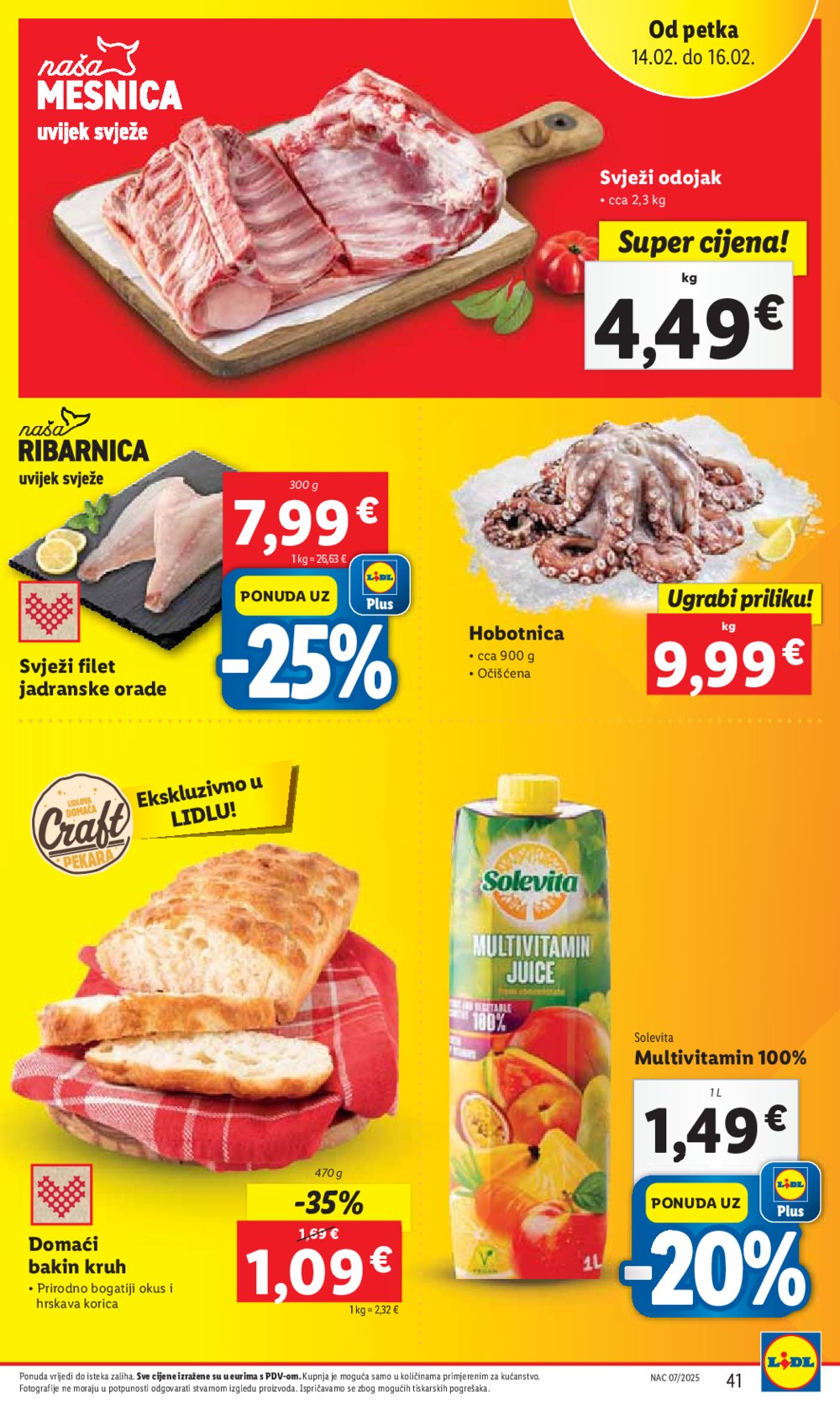 Lidl katalog Super ponuda od četvrtka 13.02.-16.02.2025.