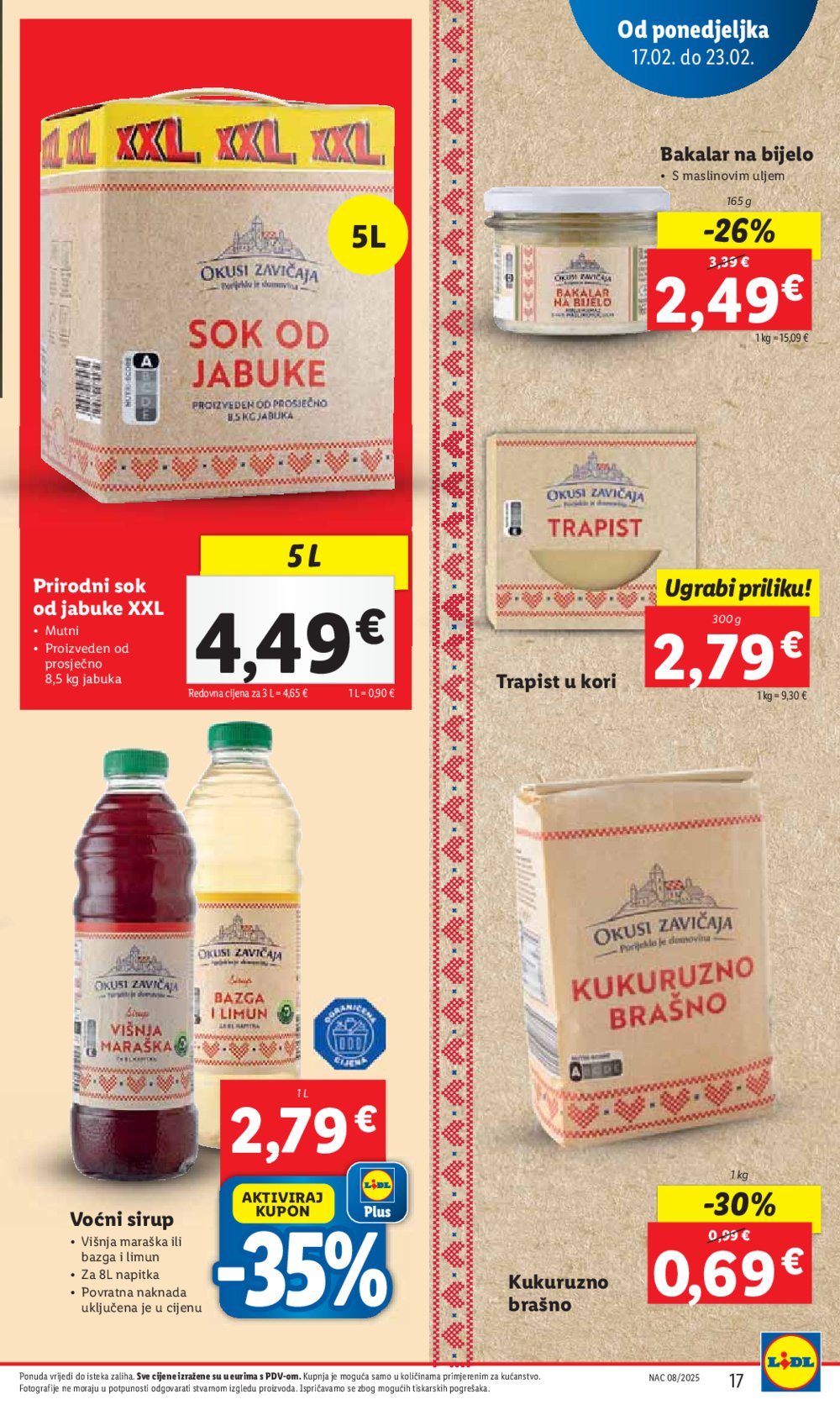 Lidl katalog Super ponuda od ponedjeljka 17.02.-23.02.2025.