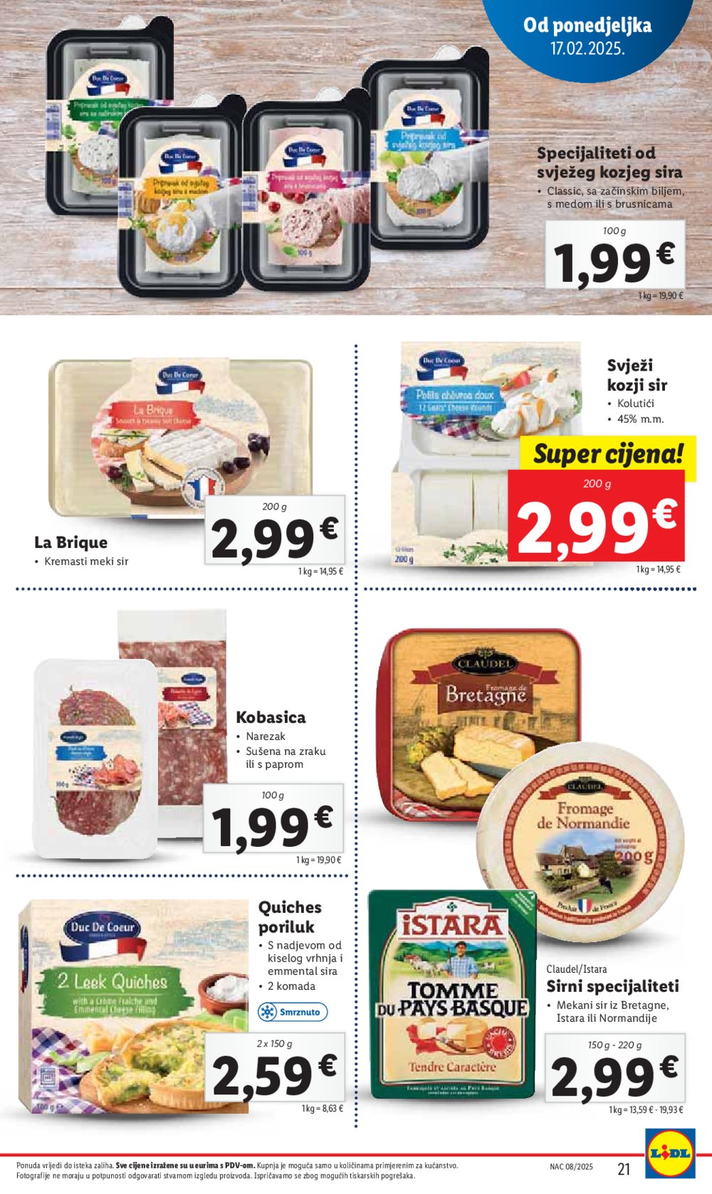 Lidl katalog Super ponuda od ponedjeljka 17.02.-23.02.2025.