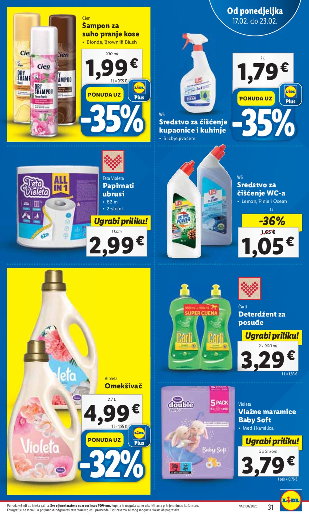 Lidl katalog Super ponuda od ponedjeljka 17.02.-23.02.2025.