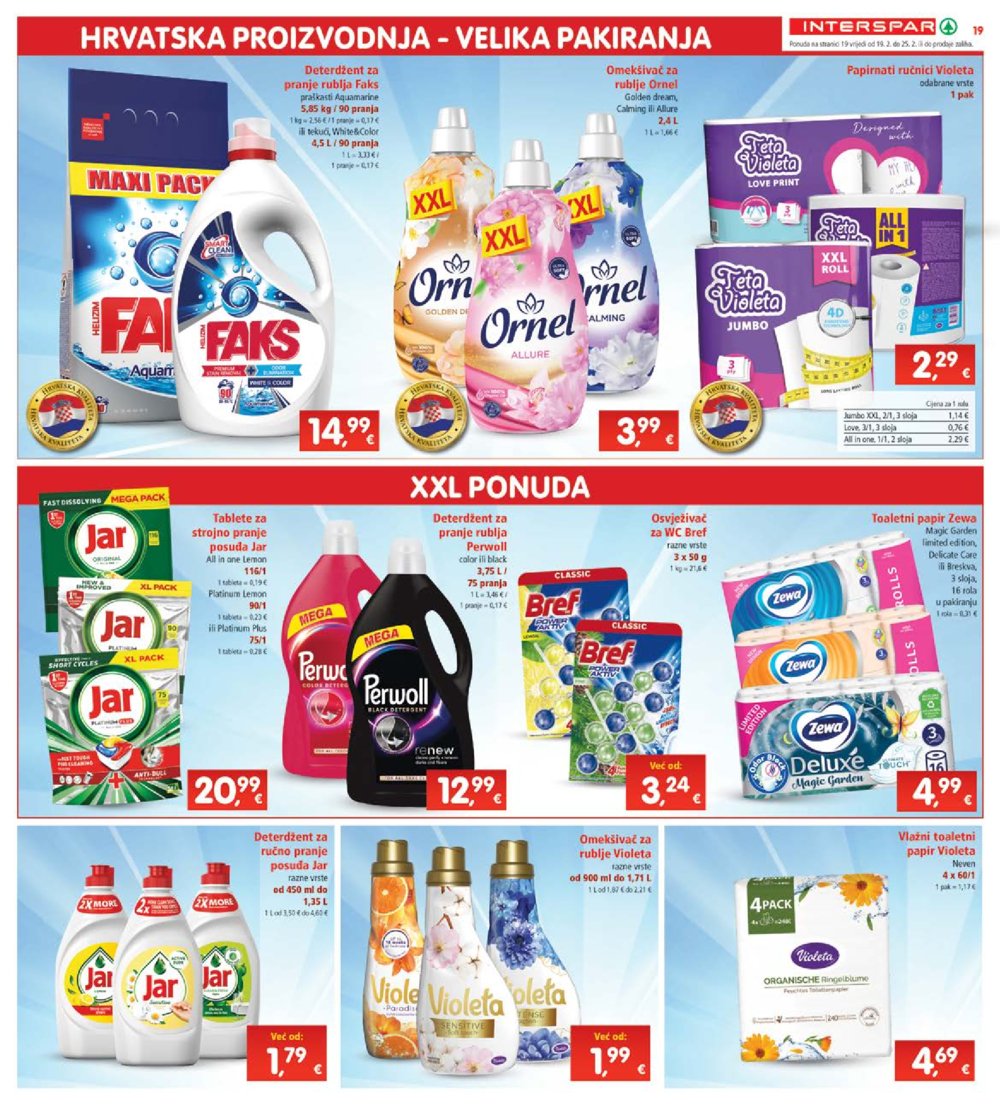 INTERSPAR katalog Akcija 19.02.-25.02.2025.