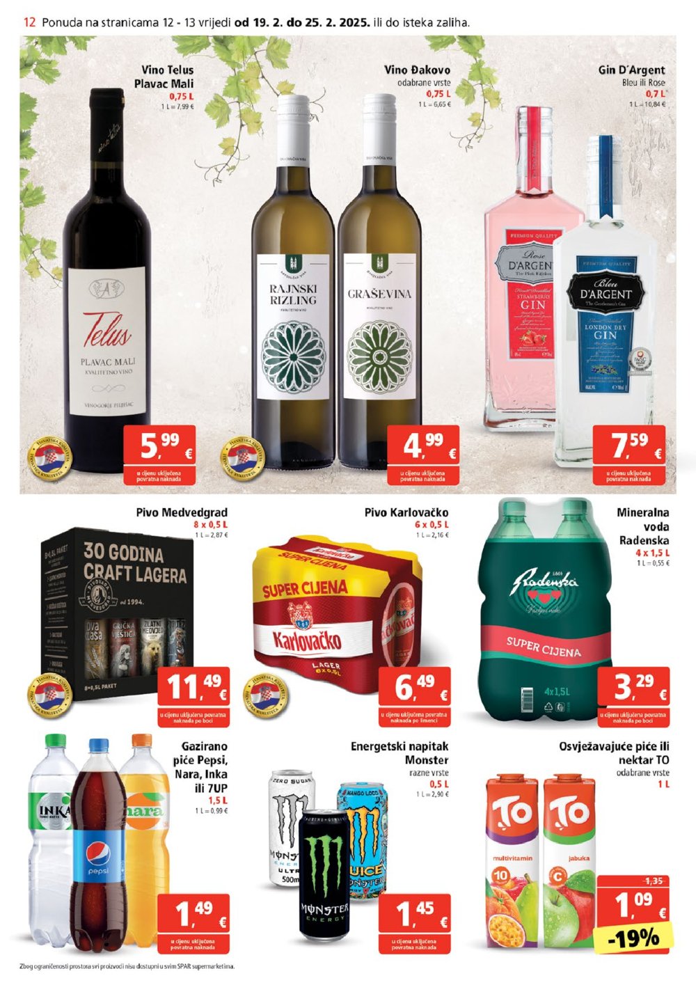 SPAR katalog Akcija 19.02.-25.02.2025.