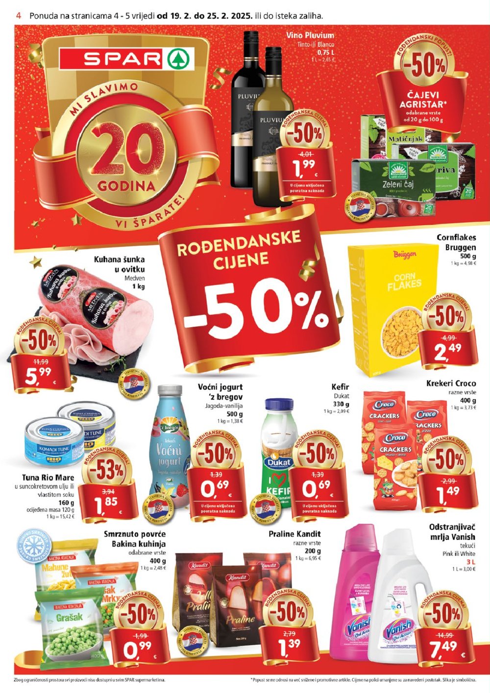 SPAR katalog Akcija 19.02.-25.02.2025.