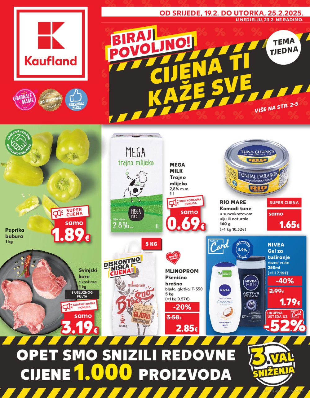 Kaufland katalog Akcija 19.02.-25.02.2025. VG, Ro, Ma, Vu, PO, Vod, DS