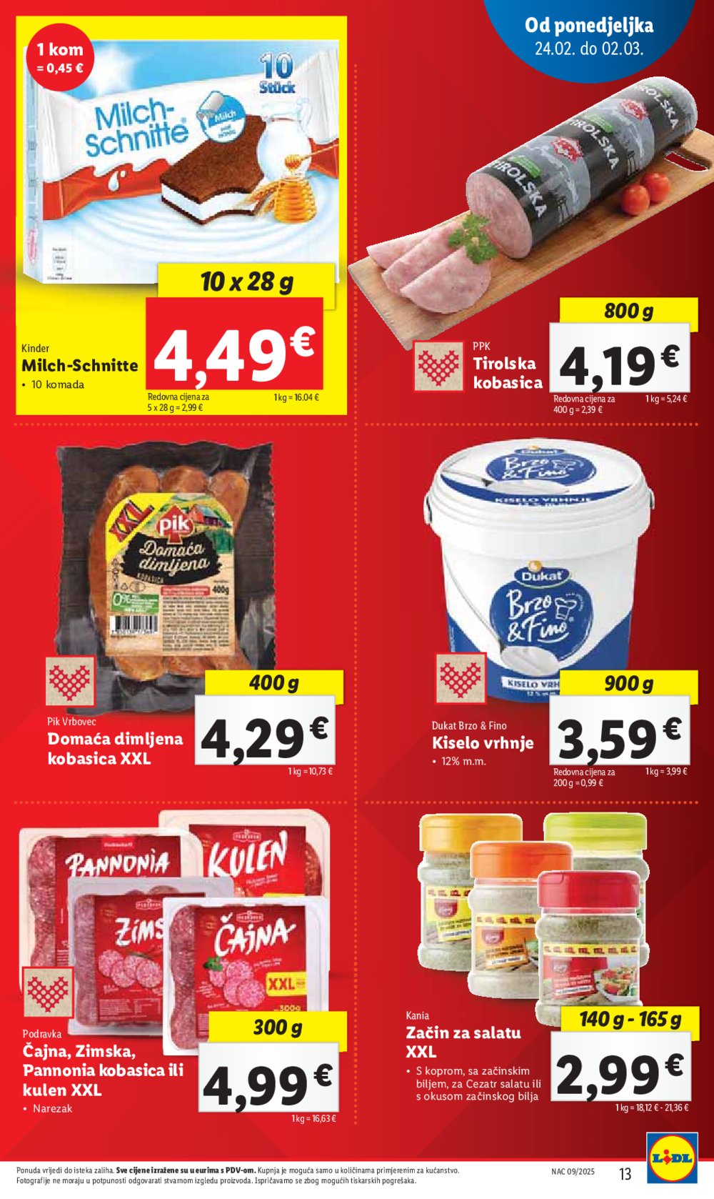 Lidl katalog Super ponuda od ponedjeljka 24.02.-02.03.2025.