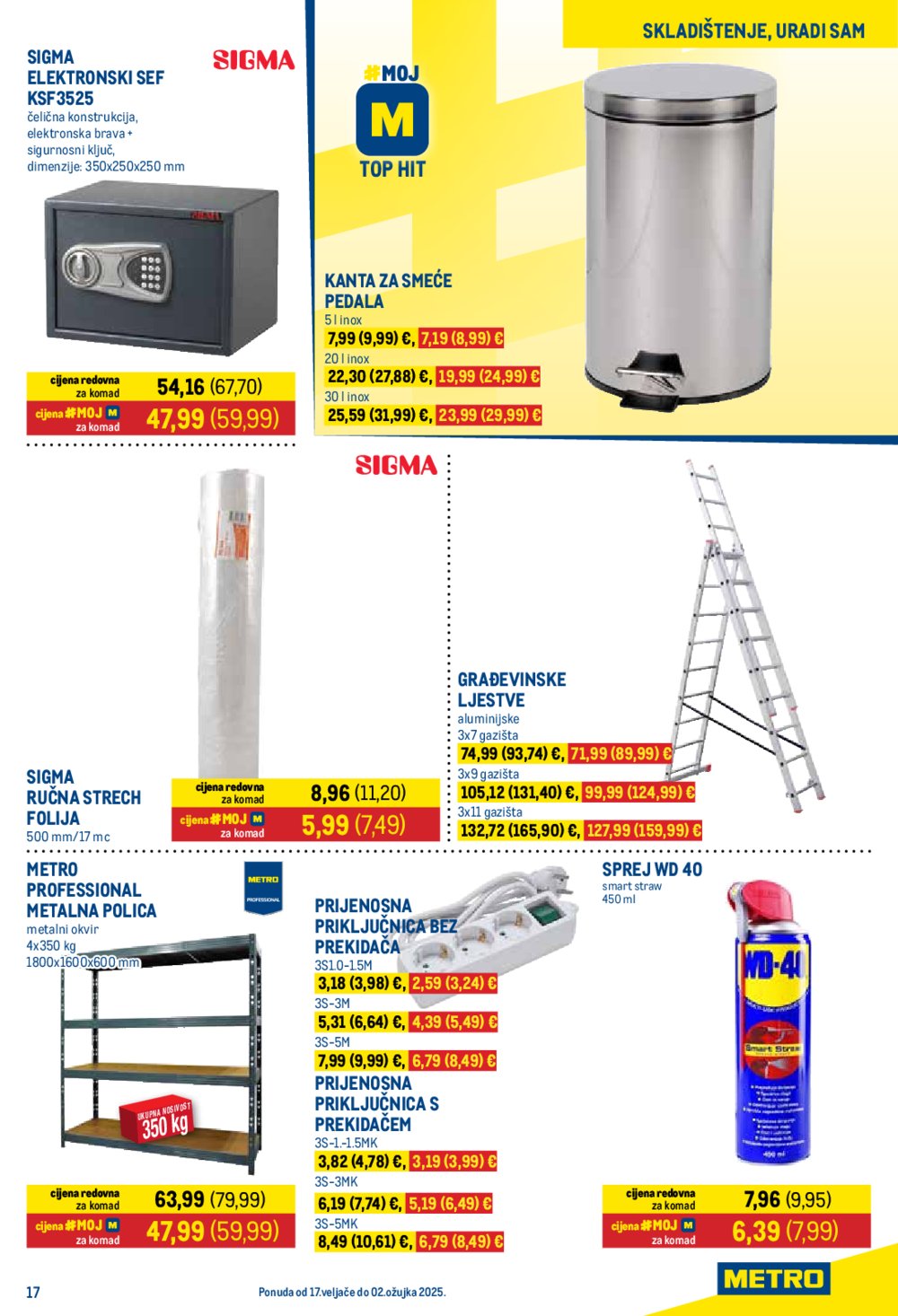 Metro katalog Prehrana i Neprehrana akcija 17.02.-02.03.2025.