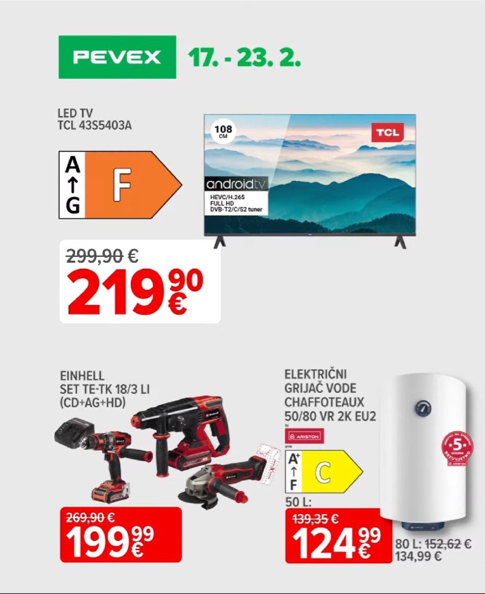 Pevex katalog Pevexovih 7 17.02.-23.02.2025.