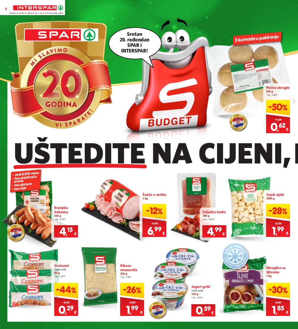 INTERSPAR katalog Akcija 26.02.-04.03.2025.